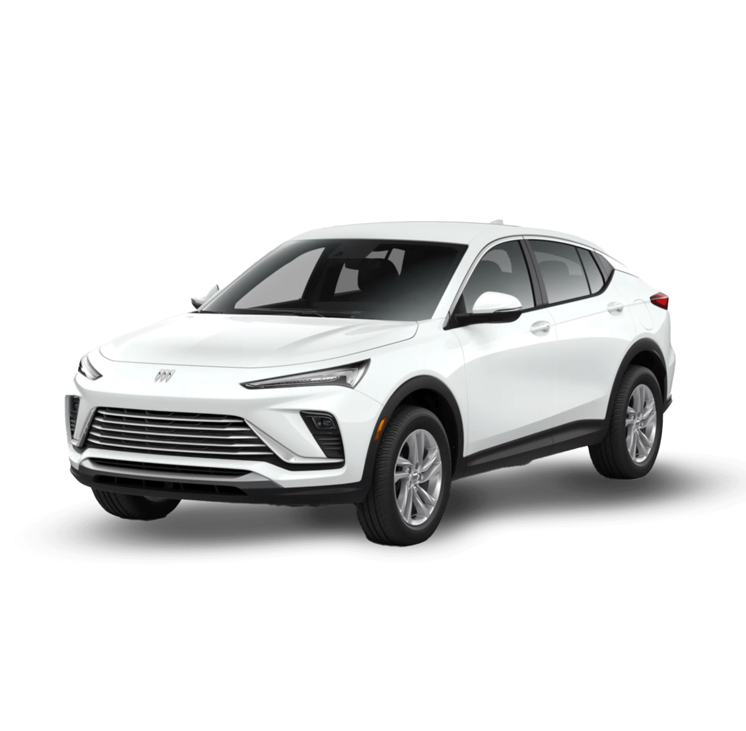 A white Chevrolet Blazer SUV on a plain white background, viewed from the front left side. The vehicle has sleek lines, a distinctive grille, and modern headlights, giving it a sporty appearance.