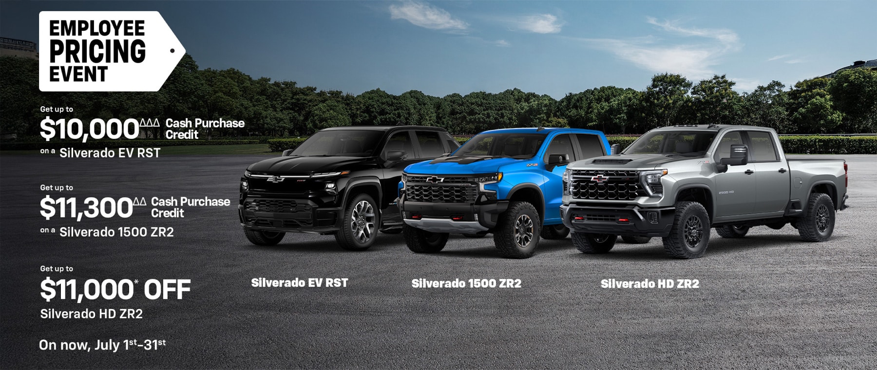 "Unleash Your Summer Adventure" sales event banner with scenic backgrounds and featured vehicles.